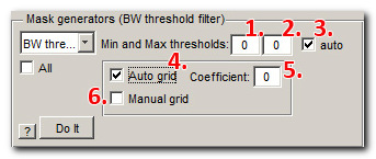 Mask Generators panel