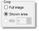 Make Movie Dialog, Options->Crop