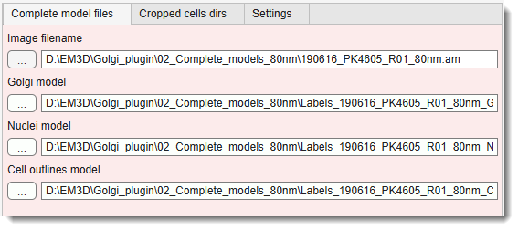 Complete model files Tab