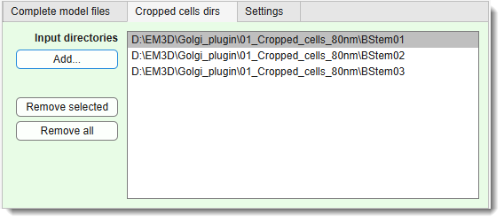 Cropped cells dirs Tab