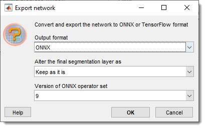 Export options