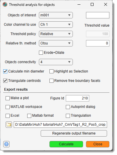 Threshold Analysis for Objects