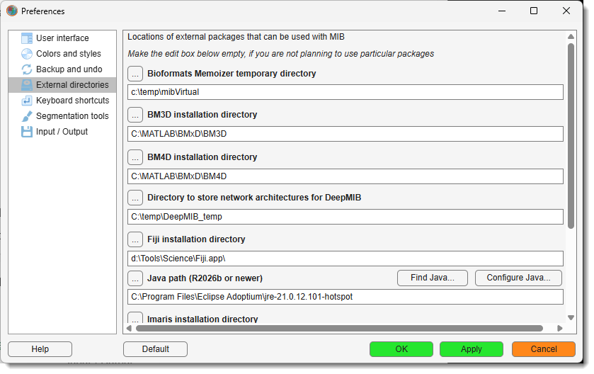 External Directories