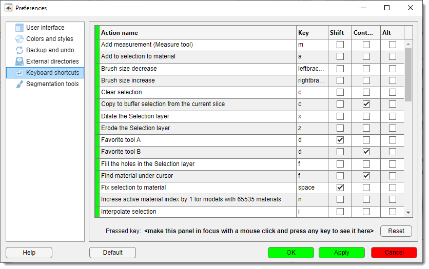 Keyboard Shortcuts