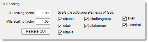 Preferences, GUI scaling