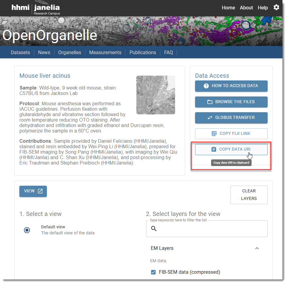 Janelia OpenOrganelle