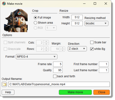Make Movie Dialog