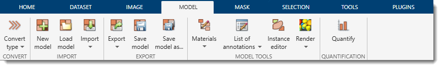 Model Ribbon Tab