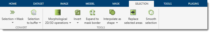 Selection Ribbon Tab