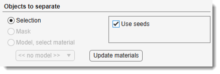 Objects to separate panel